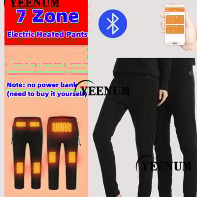 Зимно електрическо отопление бельо Bluetooth APP интелигентно термо бельо плюшено вълнено ски бельо електрическо отопление горен панталон