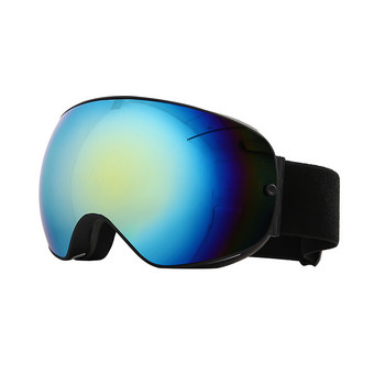 ROBESBON Ски очила UV400 Очила Очила за сняг Възрастни Спорт на открито Еднослойни големи сферични очила