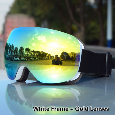 ROBESBON slidinėjimo akiniai Dvisluoksniai nuo rasojimo UV400 neakytas lęšis REVO danga Vyriški Moteriški sniego akiniai Lauko Sportas Slidinėjimas