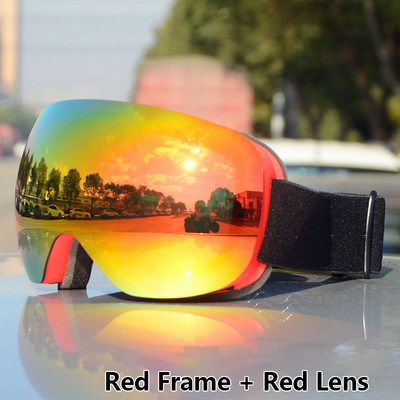 ROBESBON slidinėjimo akiniai Dvisluoksniai nuo rasojimo UV400 neakytas lęšis REVO danga Vyriški Moteriški sniego akiniai Lauko Sportas Slidinėjimas