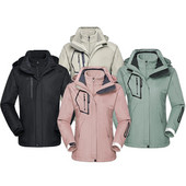 Ski Wear Γυναικεία Χειμωνιάτικα Σετ κουκούλα για σκι αδιάβροχα αντιανεμικά 3 σε 1 μπουφάν για σκι Snowboard ένδυση