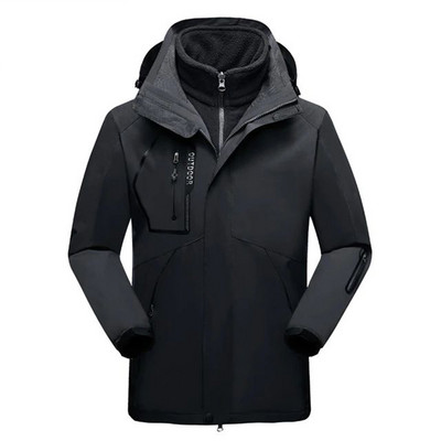 Ski Wear Γυναικεία Χειμωνιάτικα Σετ κουκούλα για σκι αδιάβροχα αντιανεμικά 3 σε 1 μπουφάν για σκι Snowboard ένδυση