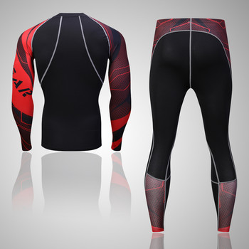 Ανδρικά θερμικά εσώρουχα Αθλητικά ρούχα βάσης που στεγνώνουν γρήγορα Θερμικά εσώρουχα Σκι Πεζοπορία τρέξιμο στενά αθλητικά ανδρικά S-4XL