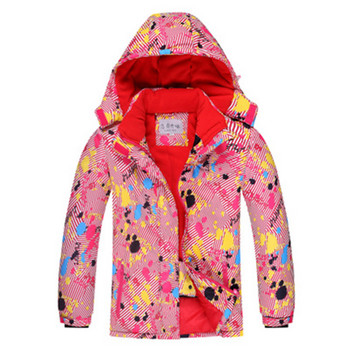-30 χειμωνιάτικα παιδικά παλτό χιονιού Υψηλής ποιότητας Παιδικά ρούχα για σκι Υπαίθριο ζεστό μπουφάν για κορίτσι/αγόρι Αδιάβροχο αδιάβροχο ρουχισμό σκι