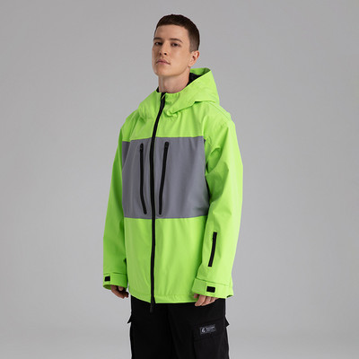 Vyriška slidinėjimo striukė su gobtuvu, šilta, atspari vėjui, vyriška sniego paltai Žiemos lauko sportui Vyriški karšti viršutiniai drabužiai kalnų snieglenčių viršutiniai drabužiai