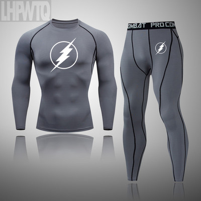 2021, lenjerie de corp termică pentru bărbați, set de trening cu compresie elastică de iarnă, costum de schi Long Johns, costume termice sportive respirabile