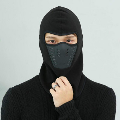 Kerékpáros arcmaszk kültéri téli meleg bicikli bicikli mászás síelés szélálló szénszűrő hőgyapjú balaclava fejvédő