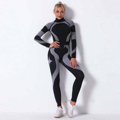 Női lány sí fehérnemű szett Fitnesz edzés Termál tornaterem Sí Snowboard Sport Futó Jóga Edzőruha Long Johns 9185AB