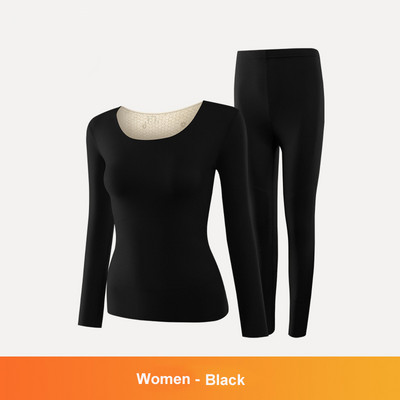 Rudens žiema moterims Vyriški šiluminiai apatiniai šilti kelnių kostiumas apvalia kaklą dvipusis šlifuotas besiūlis apatinis slidinėjimo apatinių drabužių rinkiniai