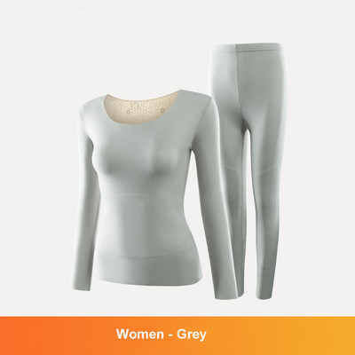 Rudens žiema moterims Vyriški šiluminiai apatiniai šilti kelnių kostiumas apvalia kaklą dvipusis šlifuotas besiūlis apatinis slidinėjimo apatinių drabužių rinkiniai