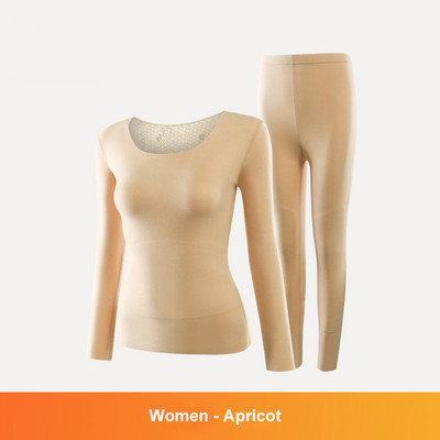 Rudens žiema moterims Vyriški šiluminiai apatiniai šilti kelnių kostiumas apvalia kaklą dvipusis šlifuotas besiūlis apatinis slidinėjimo apatinių drabužių rinkiniai