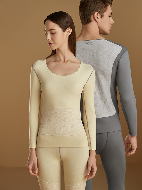 Rudens žiema moterims Vyriški šiluminiai apatiniai šilti kelnių kostiumas apvalia kaklą dvipusis šlifuotas besiūlis apatinis slidinėjimo apatinių drabužių rinkiniai