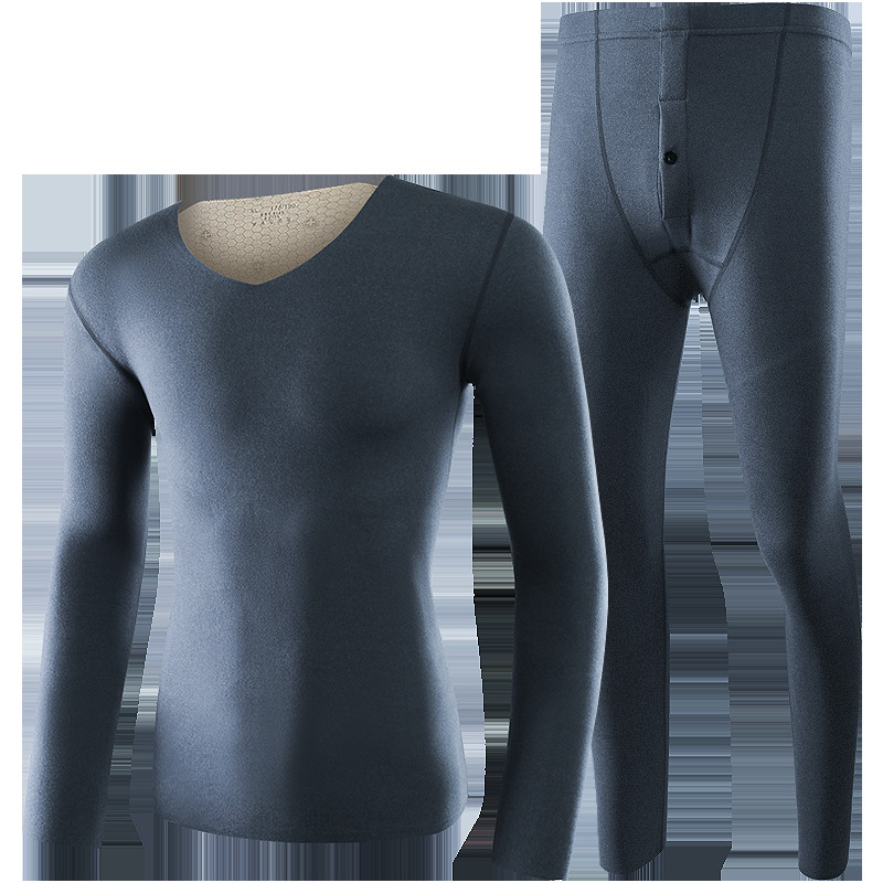 Rudens žiema moterims Vyriški šiluminiai apatiniai šilti kelnių kostiumas apvalia kaklą dvipusis šlifuotas besiūlis apatinis slidinėjimo apatinių drabužių rinkiniai