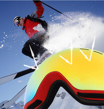 ELAX ЧИСТО НОВИ Двуслойни противозамъгляващи се очила за ски очила за сноуборд, сноуборд, очила за моторни шейни, спорт на открито, ски Googles