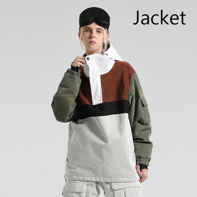 2023 m. Naujos žieminės viršutinės slidinėjimo striukės Velvetas lauko sportinis snieglenčių kostiumas vyrams, moteriškas, šilti drabužiai su gobtuvu, vėjui atsparus vandeniui atsparus paltas