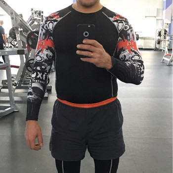 Мъжки комплект ски бельо Thermal Base Layer Мъжки комплект дрехи за тренировка Спортни компресионни ризи с дълъг ръкав MMA rashgard kit 4XL