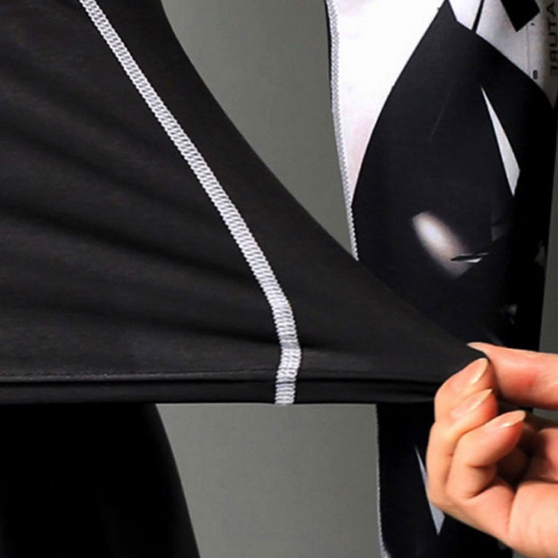 Greitai džiūstantis Perspiration Bėgimo rinkinys Vyriškas kompresinis sportinis apranga Fitness MMA rashgard Vyriškas slidinėjimo terminis apatinis sportinis kostiumas