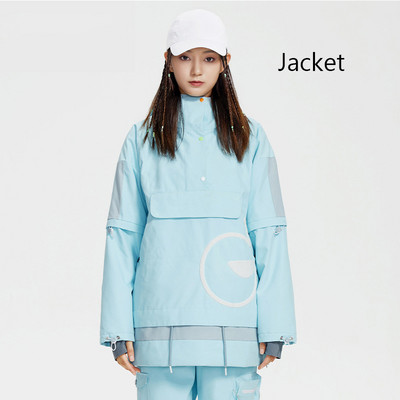 2022 m. žiemos Naujos slidinėjimo striukės Moteriškos snieglenčių striukės Šiltas slidinėjimo kostiumas, megztinis, neperšlampamos slidinėjimo striukės su gobtuvu