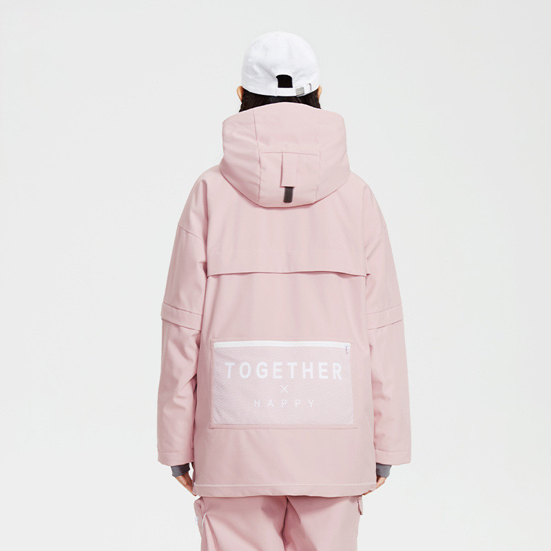 2022 m. žiemos Naujos slidinėjimo striukės Moteriškos snieglenčių striukės Šiltas slidinėjimo kostiumas, megztinis, neperšlampamos slidinėjimo striukės su gobtuvu