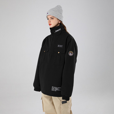 2022 m. nauja slidinėjimo striukė, viršutinė moteriška apykakle, lauko snieglenčių striukė Vyriška paminkštintas terminis slidinėjimo kostiumas, atsparus vėjui, vandeniui atsparus žieminis paltas