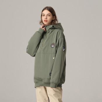 2022 Νέο παλτό γυναικείο μπουφάν για σκι Ανδρικά αθλητικά κοστούμια σνόουμπορντ αδιάβροχη αδιάβροχη χειμερινή στολή για σκι με κουκούλα φαρδιά