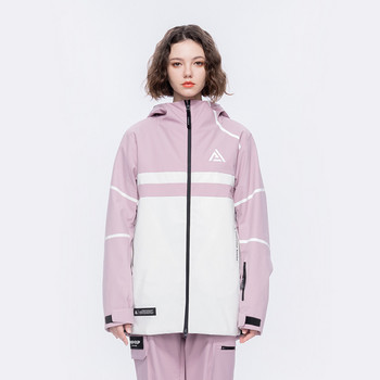 Χειμερινό νέο μπουφάν για σκι Γυναικεία ανδρικά αθλητικά μπουφάν για σνόουμπορντ Παχύ κοστούμι σκι με θερμική κουκούλα Αντιανεμικό αδιάβροχο ρούχα Top Coa