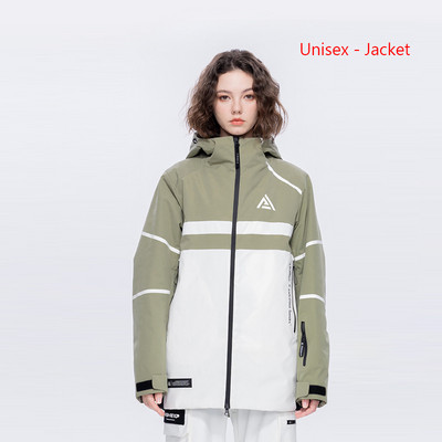 Jachetă de schi, nouă, de iarnă, femei, bărbați, sport, jachetă de snowboard, îngroșată, cu glugă termică.