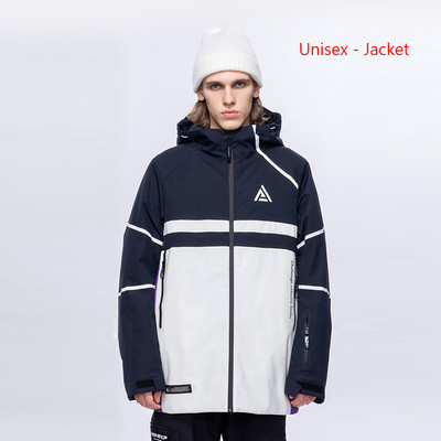 Jachetă de schi, nouă, de iarnă, femei, bărbați, sport, jachetă de snowboard, îngroșată, cu glugă termică.