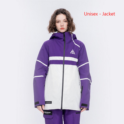 Jachetă de schi, nouă, de iarnă, femei, bărbați, sport, jachetă de snowboard, îngroșată, cu glugă termică.