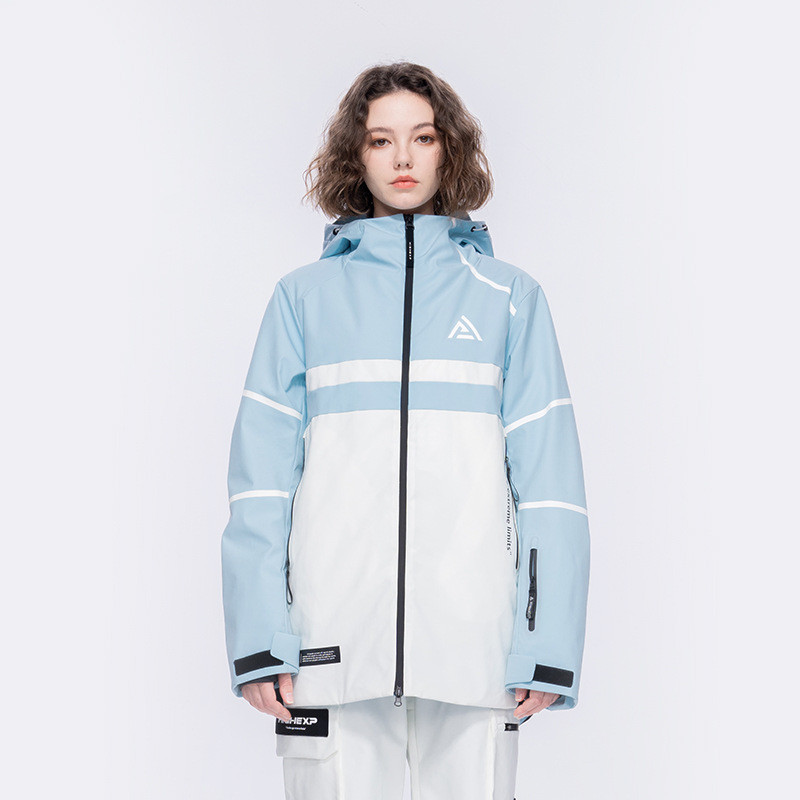 Jachetă de schi, nouă, de iarnă, femei, bărbați, sport, jachetă de snowboard, îngroșată, cu glugă termică.