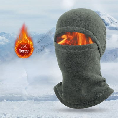 Winter Outdoor Balaclavas Warm Fleece Motorcycle Fishing Riding Skiing Face Mask Warm Windproof Full Face Cover Hat Neck Mask