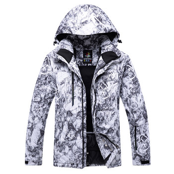 -30 качество Камуфлаж Мъжко 10K ски облекло топло облекло яке за сноуборд ветроустойчиво водоустойчиво дишащо зимно яке
