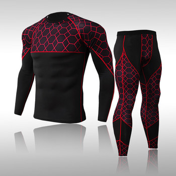Ανδρικά Σετ Θερμικά Εσώρουχα Σκι Αθλητικά Quick Dry Functional Compression Fitness Στενά πουκάμισα Compression Sport Suits