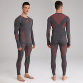 Iarnă bărbați lenjerie termică de schi uscare rapidă încălzită femei set de zăpadă pantaloni de top pantaloni cald pentru snowboard ținute sport în aer liber haine masculine