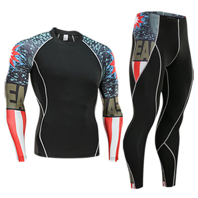 Vyriški termo apatinio trikotažo komplektas sportinis apatinis sluoksnis drabužiai greitai džiūstantys termo apatiniai slidinėjimo žygiai bėgimas aptemptas sportinis vyriškas 4XL