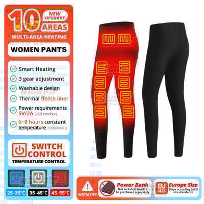 Žieminiai terminiai apatiniai šildoma striukė Vyriška USB elektrinis slidinėjimo kostiumas, savaime šildoma liemenė, moteriška šildoma apranga, vilna, ilga 2022 m.