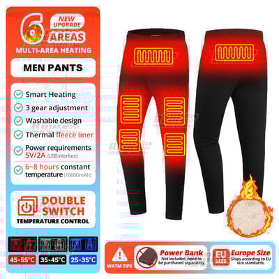 Žieminiai terminiai apatiniai šildoma striukė Vyriška USB elektrinis slidinėjimo kostiumas, savaime šildoma liemenė, moteriška šildoma apranga, vilna, ilga 2022 m.