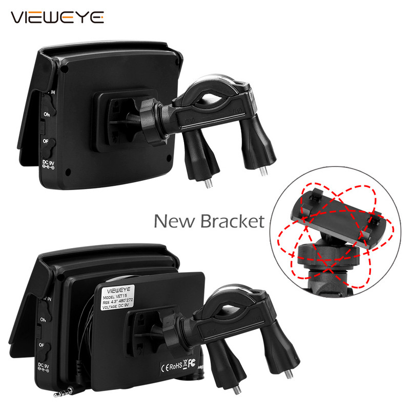 „ViewEye“ vaizdo įrašų žuvų ieškiklis 4,3 colio IPS LCD monitoriaus fotoaparato rinkinys, skirtas žiemai povandeninei poledinei žūklei, vadovas Foninis apšvietimas berniukui / dovana vyrams