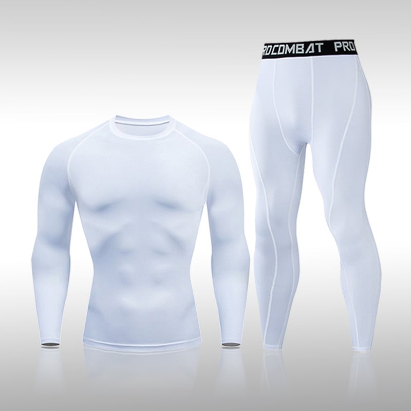 Dviejų dalių rinkiniai Kompresiniai kostiumai Vyriški greitai džiūstantys rūbai Sportiniai bėgimai MMA Bėgimas treniruoklių salė Treniruotės Sporto kostiumas Drabužiai