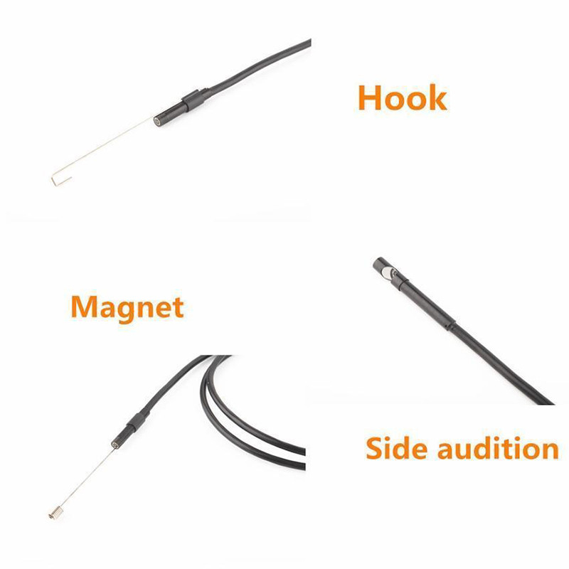 2M 1M 5,5mm 7mm κάμερα ενδοσκοπίου Ευέλικτη IP67 Αδιάβροχη κάμερα Borescope Inspection for Android Notebook 6LEDs Adjustable