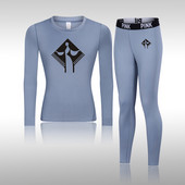 Moterų gimnastikos marškinėlių kompresinis jogos rinkinys Greitai džiūstantis moteriškas ilgomis rankovėmis + ilgos kelnės lauko sportinė apranga Fitneso sportinė apranga, skirta