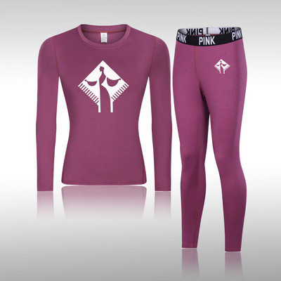 Moterų gimnastikos marškinėlių kompresinis jogos rinkinys Greitai džiūstantis moteriškas ilgomis rankovėmis + ilgos kelnės lauko sportinė apranga Fitneso sportinė apranga, skirta