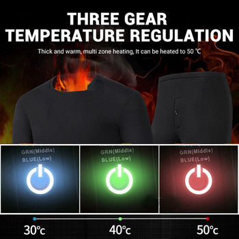 2022 Χειμερινό θερμαινόμενο μπουφάν ανδρικό γυναικείο γιλέκο USB Ηλεκτρική θέρμανση Ρούχα υπαίθριου κάμπινγκ Ζεστά εσώρουχα σκι Θερμαινόμενα κοστούμια fleece παλτό