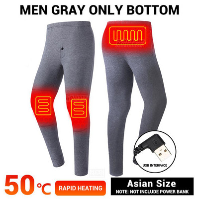 2022 Зимно отопляемо яке Мъже Жени Жилетка USB Електрическо отопление Облекло Къмпинг на открито Топло бельо Ски Отопляем костюм Поларено палто