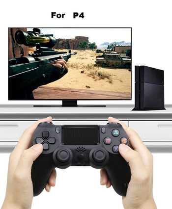 Поддържа Bluetooth безжичен геймпад за PS4 контролер, подходящ за PS4/Slim/Pro конзола за PS4 PC джойстик за PS3 Controle конзола