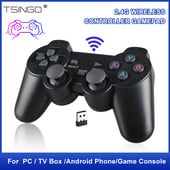 TSINGO 2.4Ghz Gamepad fără fir pentru PS3/PC/TV Box/Android Controller de joc pentru telefonul Android Joystick pentru Super Console X Pro