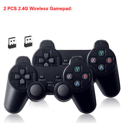 TSINGO 2.4Ghz Gamepad fără fir pentru PS3/PC/TV Box/Android Controller de joc pentru telefonul Android Joystick pentru Super Console X Pro