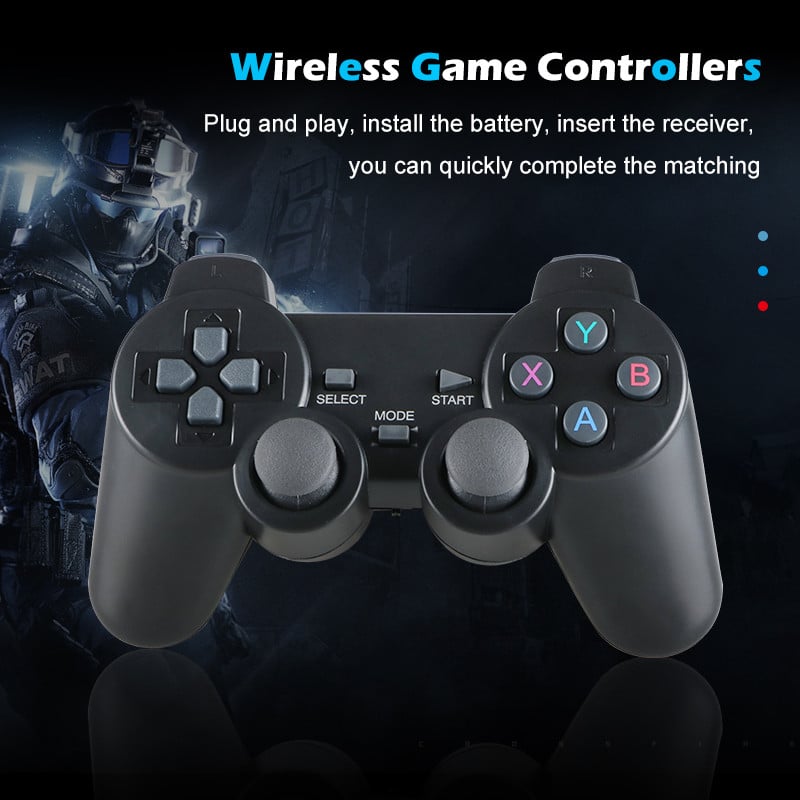 TSINGO 2.4Ghz Gamepad fără fir pentru PS3/PC/TV Box/Android Controller de joc pentru telefonul Android Joystick pentru Super Console X Pro