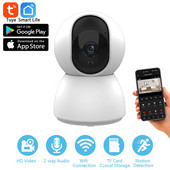 1080P Tuya Smart Mini WiFi IP kamera iekštelpu bezvadu novērošanas automātiska cilvēku mājas drošības CCTV bērnu mājdzīvnieku monitors