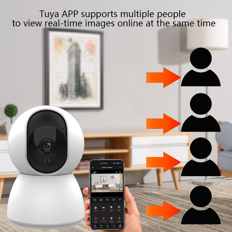 1080P Tuya Smart Mini WiFi IP kamera iekštelpu bezvadu novērošanas automātiska cilvēku mājas drošības CCTV bērnu mājdzīvnieku monitors